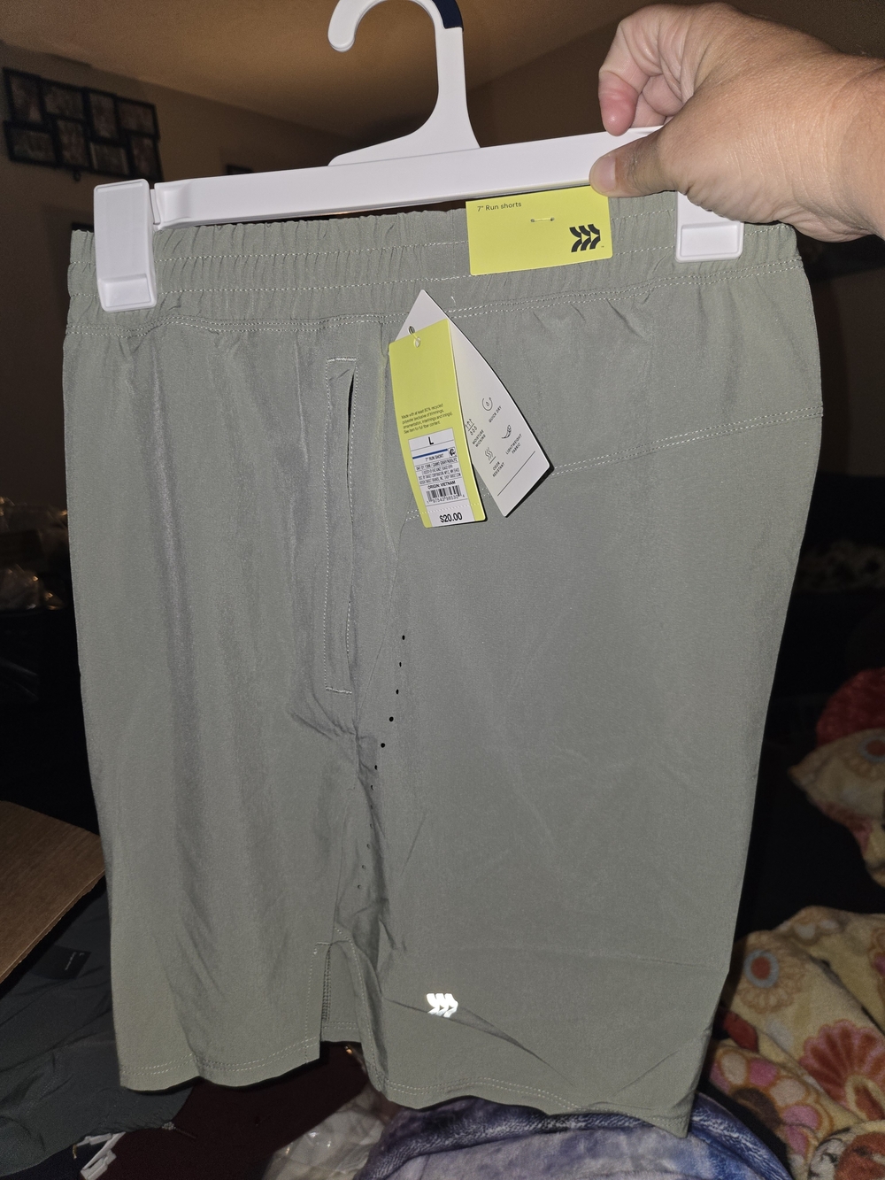 Men's Lightweight Athletic Shorts - Sage Green